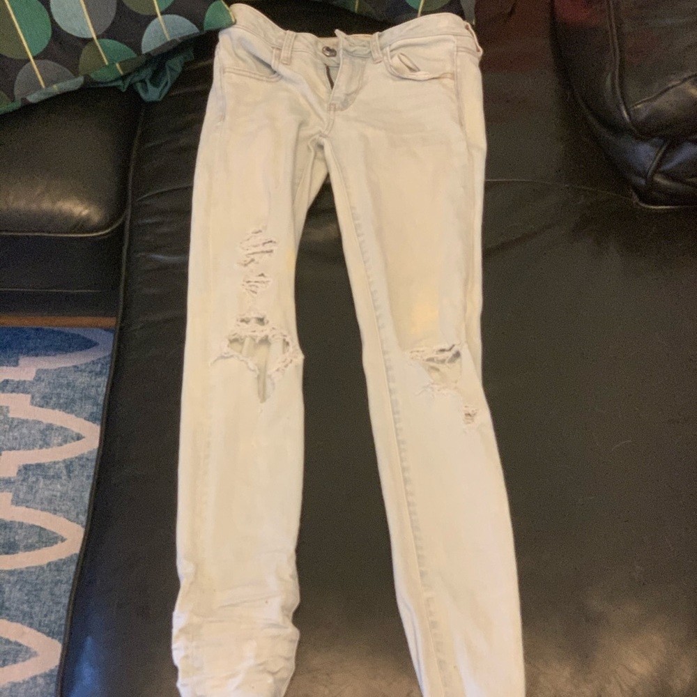 American Eagle ripped jeans — long length